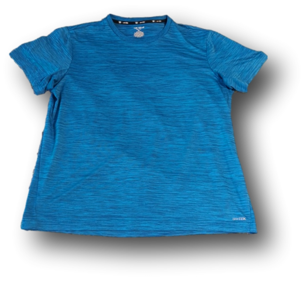 Heathered turquoise/blue performance t-shirt